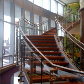 Rolled Tube Metal Stairs